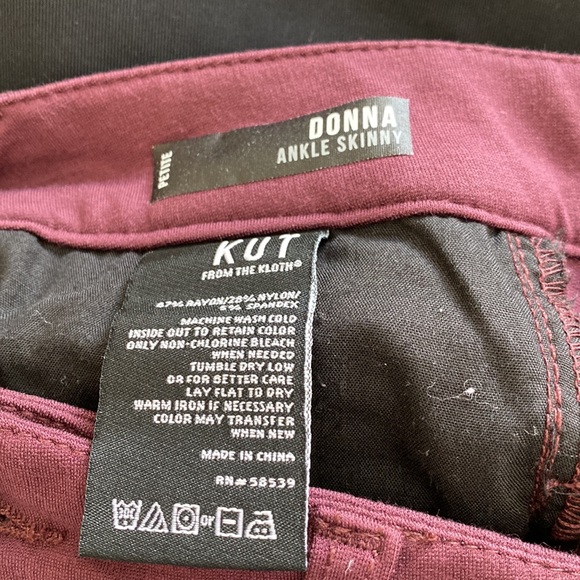 KUT From The Kloth Plum Pants - Picture 5 of 5